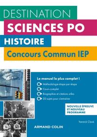 Histoire : concours commun IEP : nouvelles épreuves et nouveau programme