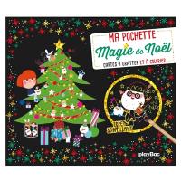 Ma pochette magie de Noël : cartes à gratter et à colorier