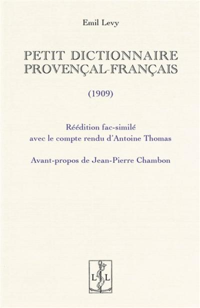 Petit dictionnaire provençal-français