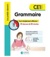 Grammaire CE1, 7-8 ans : 29 séances de 20 minutes