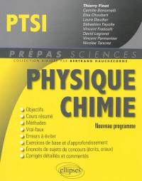 Physique chimie PTSI : nouveau programme