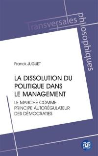 La dissolution du politique dans le management : le marché comme principe autorégulateur des démocraties