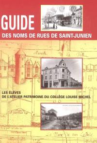 Guide des noms de rues de Saint-Junien