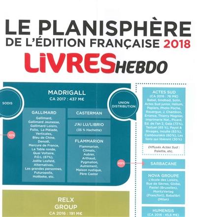 Le planisphère 2018 de l'édition française