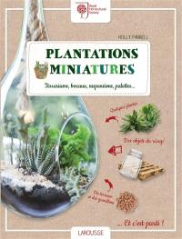Plantations miniatures : terrariums, bocaux, suspensions, palettes