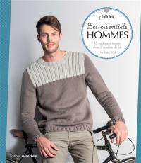 Les essentiels hommes : 13 modèles à tricoter dans 2 qualités de fils : du S au XXL