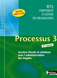 Processus 3 : gestion fiscale et relations avec l'administration des impôts : BTS comptabilité et gestion des organisations 2e année
