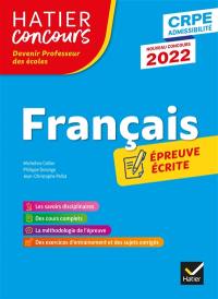 Français : épreuve écrite d'admissibilité : CRPE admissibilité, nouveau concours 2022
