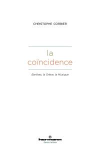 La coïncidence : Barthes, la Grèce, la musique