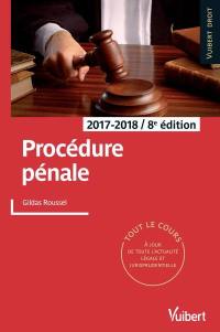 Procédure pénale : 2017-2018