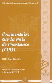Commentaire sur la Paix de Constance : 1183