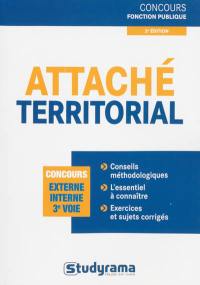 Attaché territorial : concours externe, interne, 3e voie