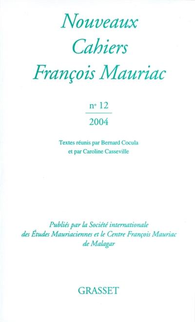 Nouveaux cahiers François Mauriac, n° 12