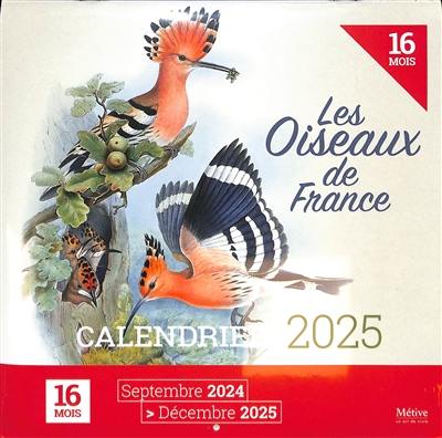 Les oiseaux de France : calendrier 2025