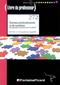 Travaux professionnels et de synthèse, entraînement aux épreuves E1-A et E3-B, bac pro, 1re et terminale prof. comptabilité : livre du professeur