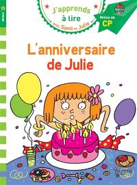 L'anniversaire de Julie : niveau 2, milieu de CP