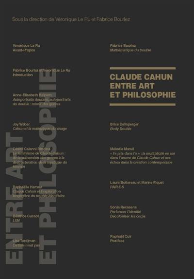 Claude Cahun entre art et philosophie