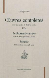Oeuvres complètes. 1834
