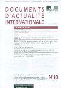 Documents d'actualité internationale, n° 10