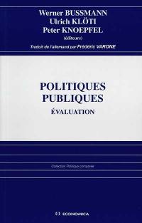 Politiques publiques, évaluation
