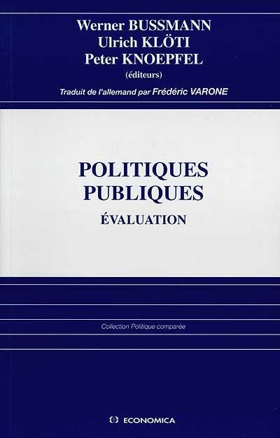 Politiques publiques, évaluation