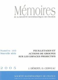 Mémoires de la Société mathématique de France, n° 103. Feuilletages et actions de groupes sur les espaces projectifs