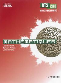 Mathématiques, BTS CGO : nouveau programme