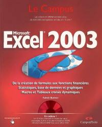 Excel 2003 : de la création de formules aux fonctions financières : statistiques, base de données et graphiques, macros et tableaux croisés dynamiques