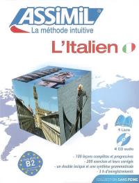 L'italien : niveau atteint B2 du cadre européen des langues : 1 livre et 4 CD audio