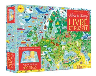 Atlas de l'Europe : livre et puzzle