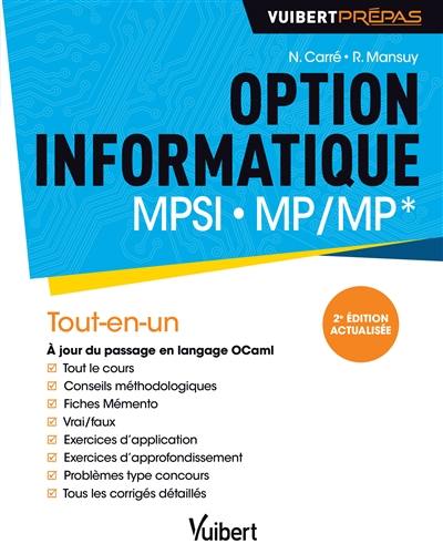 Option informatique MPSI, MP, MP* : tout-en-un