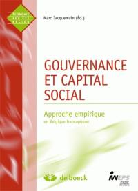 Gouvernance et capital social : approche empirique en Belgique francophone