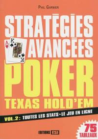 Poker Texas hold'em : stratégies avancées. Vol. 2. Toutes les stats, le jeu en ligne