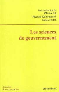 Les sciences de gouvernements