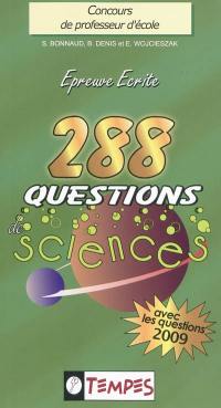 288 questions de sciences : avec 107 confusions à éviter : concours de professeur d'école