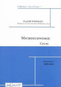 Cours de microéconomie : 2009-2010