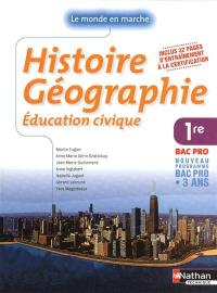 Histoire géographie, 1re bac pro : nouveau programme bac pro 3 ans