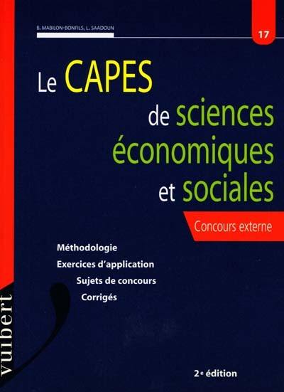 Le CAPES de sciences économiques et sociales : concours externe