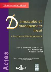 Démocratie et management local