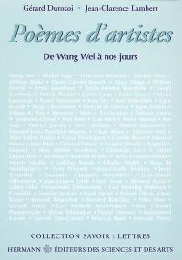 Poèmes d'artistes : de Wang Wei à nos jours