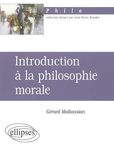 Introduction à la philosophie morale