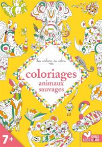 Animaux sauvages : coloriages