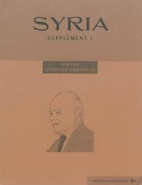 Syria, supplément, n° 1. Antiquités syriennes, septième série : extraits de Syria, 1970-1972