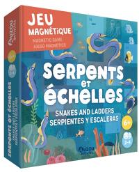 Serpents et échelles : jeu magnétique. Snakes and ladders : magnetic game. Serpientes y escaleras : juego magnetico
