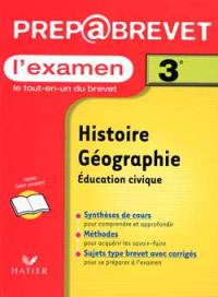 Histoire géographie, examen, 3e