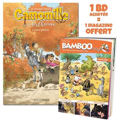 Camomille et les chevaux tome 8 + Bamboo mag