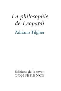 La philosophie de Leopardi