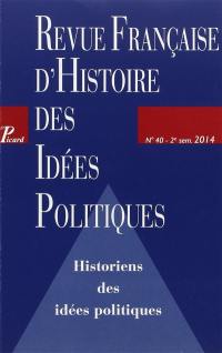 Revue française d'histoire des idées politiques, n° 40