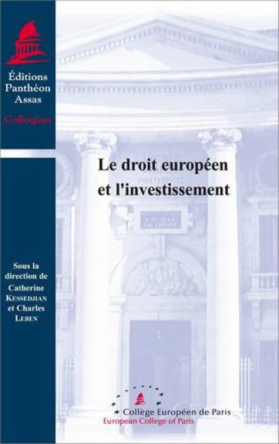 Le droit européen et l'investissement