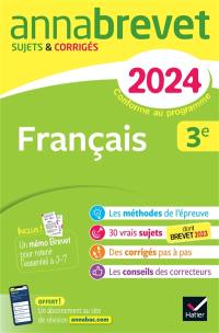 Français 3e : brevet 2024